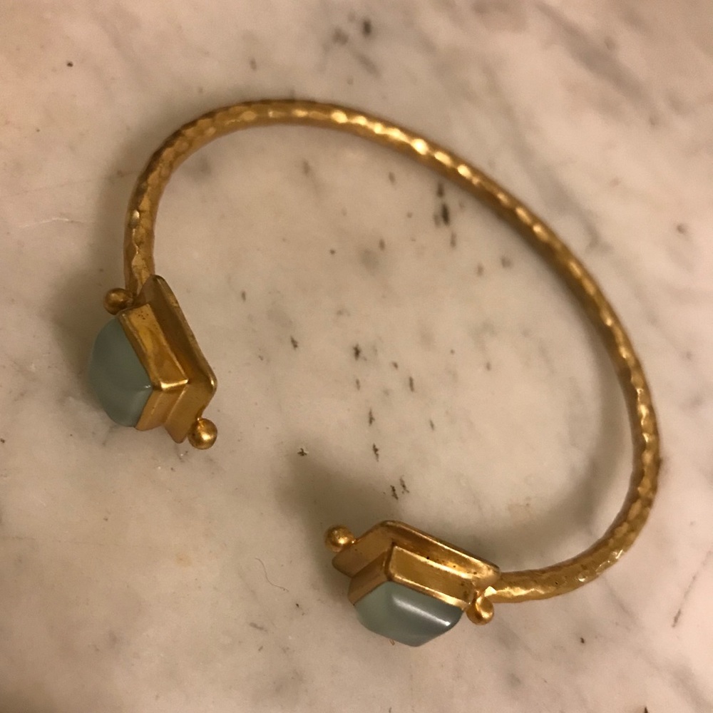 Julie Vos green and gold bangle bracelet